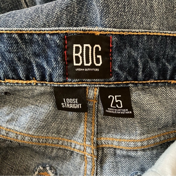 BDG Urban Outfitters Loose Straight Denim Jeans size 25 - Picture 7 of 9